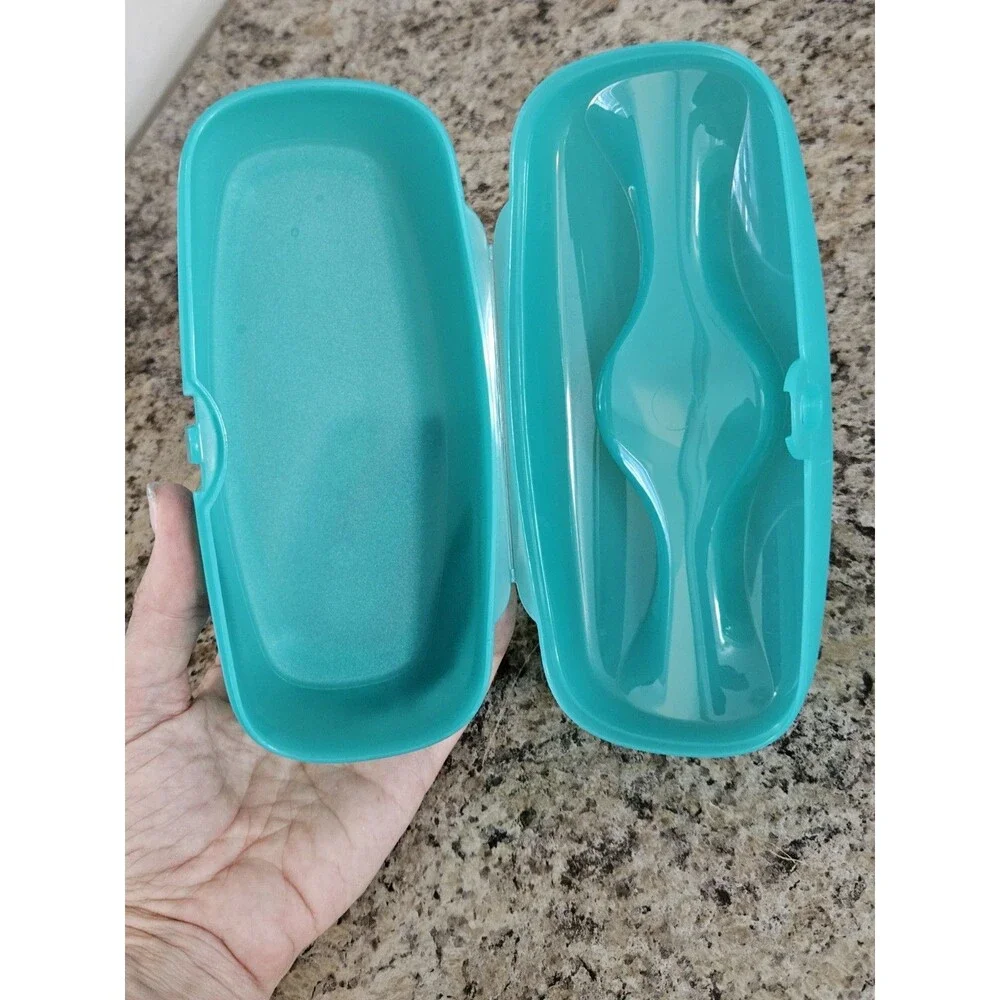 Tupperware Mini-Twin Sub Sandwich Keeper Hoagie Keeper Hot Dog Keeper #7088A